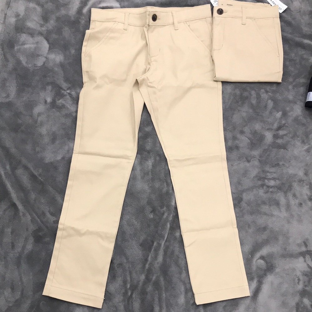 Old Navy Kids Tan Chinos Skinny Stretch